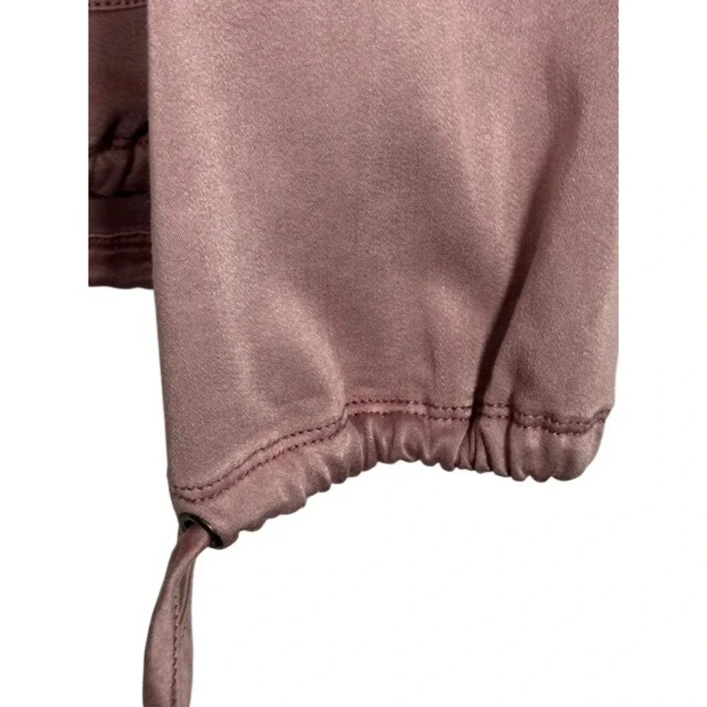Splendid Pullover Hoodie Sweatshirt Women's Medium Dusty Mauve Quarter Zip - M - Picture 4 of 8